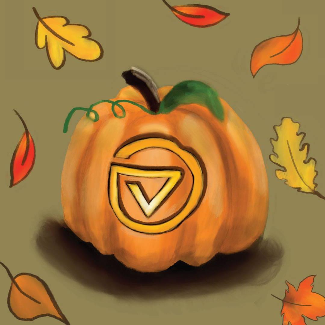 GV Logo Pumpkin Stencil